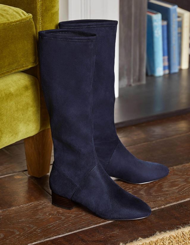 Boden Frauen Flache Stretchstiefel VH86PT2600 Schuhwerk Marine