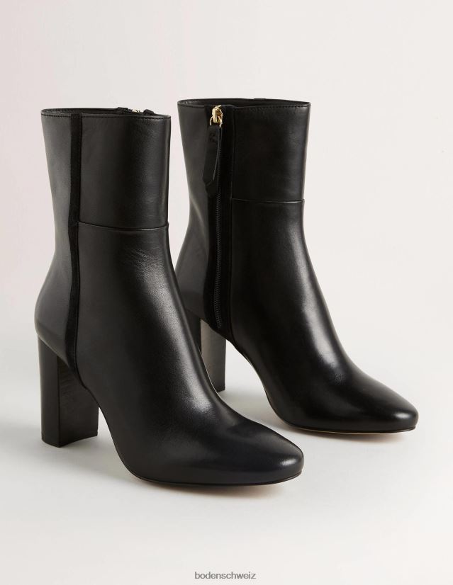 Boden Frauen Stiefeletten aus Leder VH86PT2344 Schuhwerk Schwarz