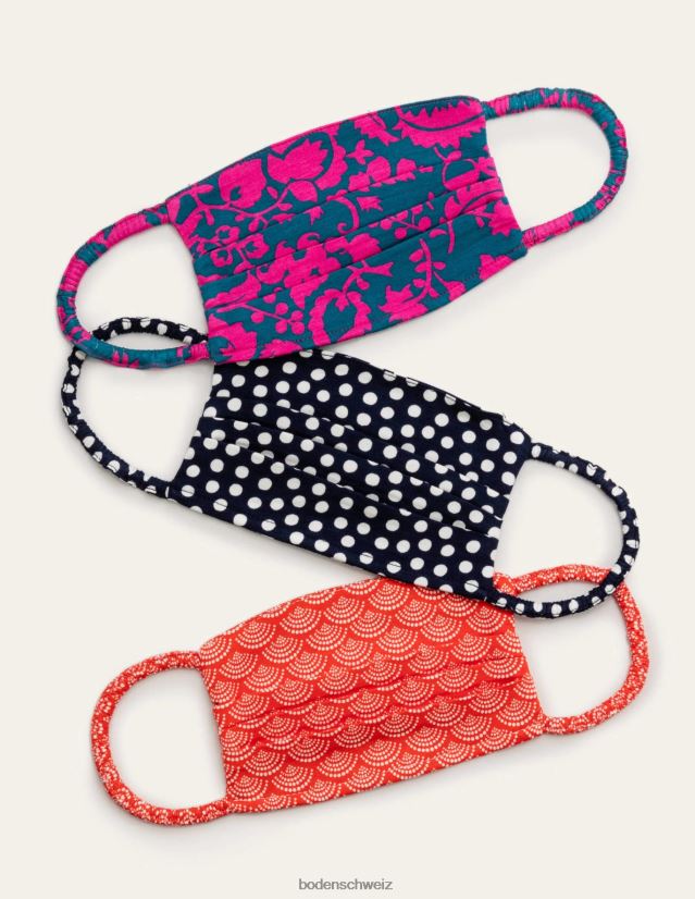 Boden Frauen Nicht-medizinische Gesichtsbedeckungen, 5 Stück VH86PT2063 Zubehörteil multi