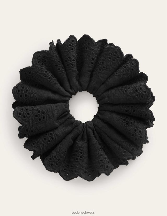 Boden Frauen Scrunchie mit Stickerei VH86PT2352 Zubehörteil Schwarz