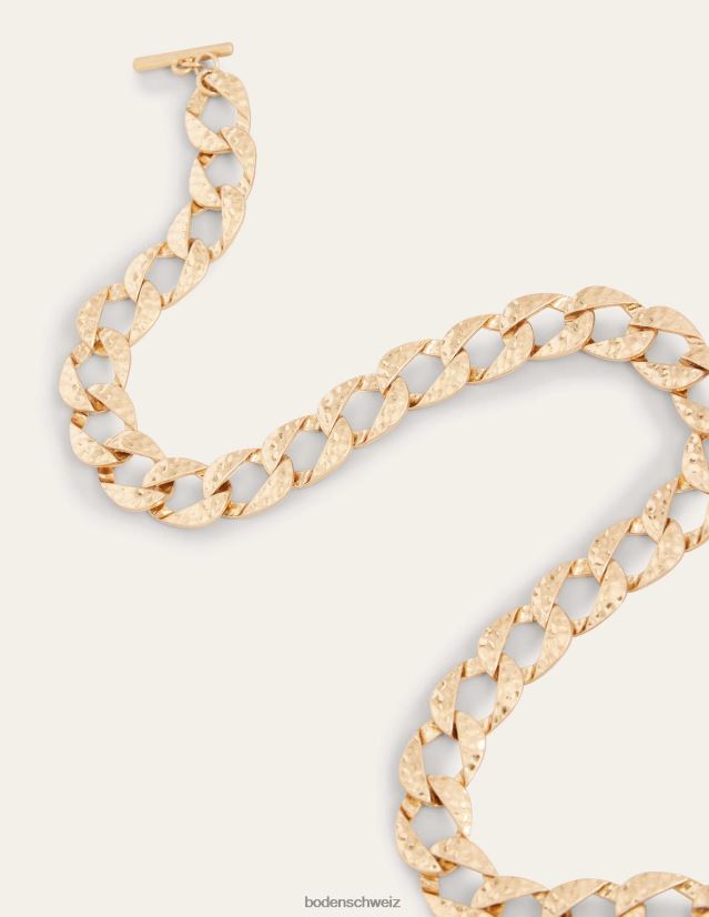 Boden Frauen Halskette mit gehämmerter Kette VH86PT733 Zubehörteil Gold
