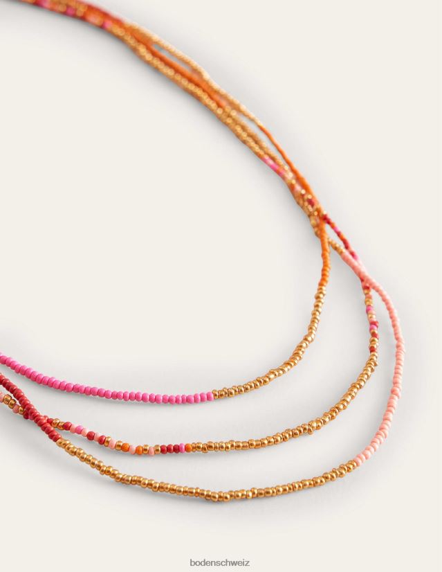 Boden Frauen Perlenkette VH86PT736 Zubehörteil rosa multi