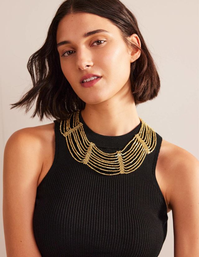 Boden Frauen Perlenschicht-Halskette VH86PT732 Zubehörteil Gold