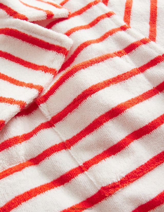 Boden Jungen Frottee-Polo VH86PT873 Kleidung rot-Weiss