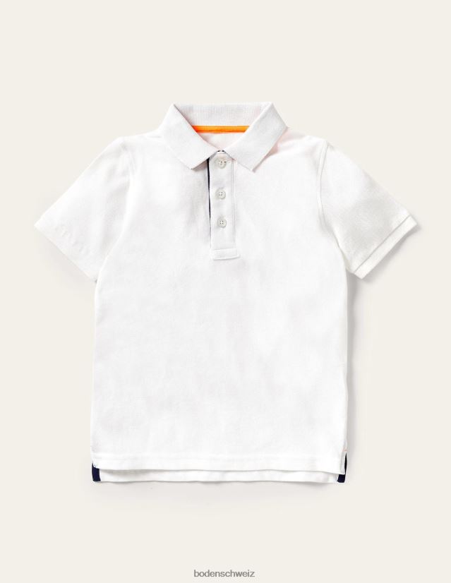 Boden Jungen Piqué-Poloshirt VH86PT894 Kleidung Weiß
