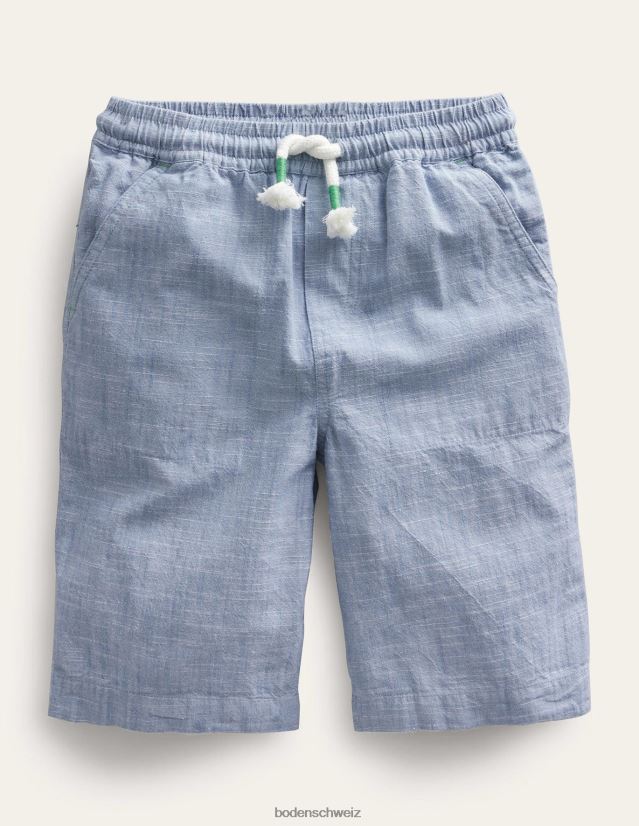 Boden Jungen Baumwollbeutel VH86PT879 Kleidung kieselblaues Chambray