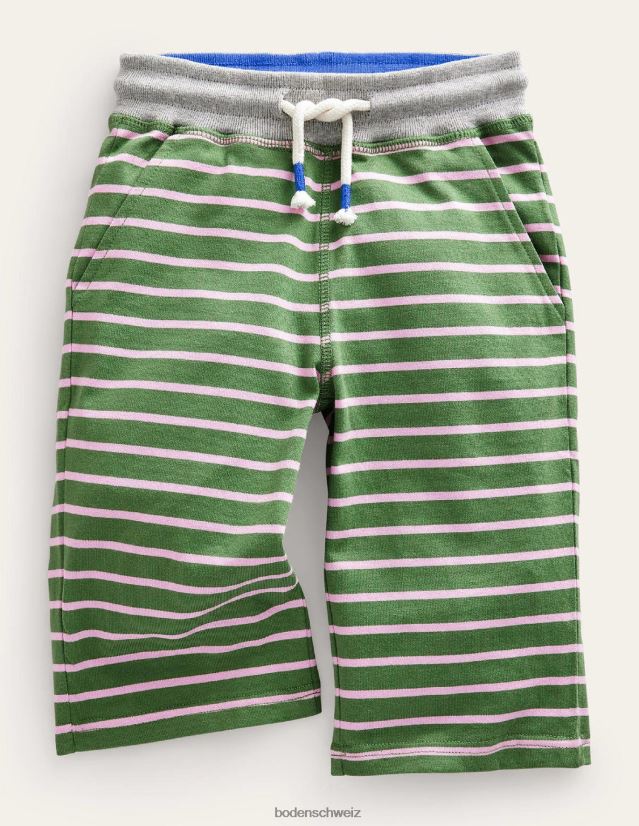 Boden Jungen Jersey-Taschen VH86PT774 Kleidung Safarigrün/Französischrosa