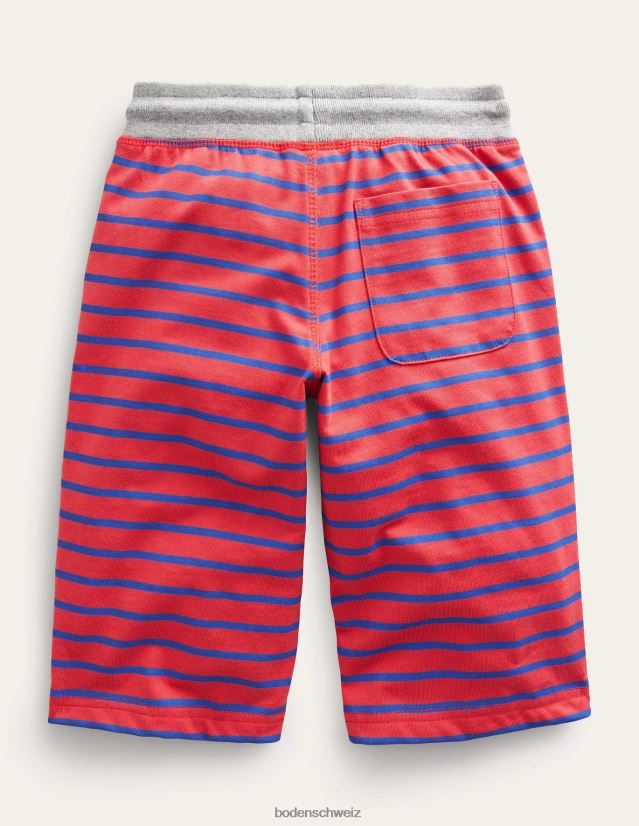Boden Jungen Jersey-Taschen VH86PT781 Kleidung Marmeladenrot/Cabana-Blau