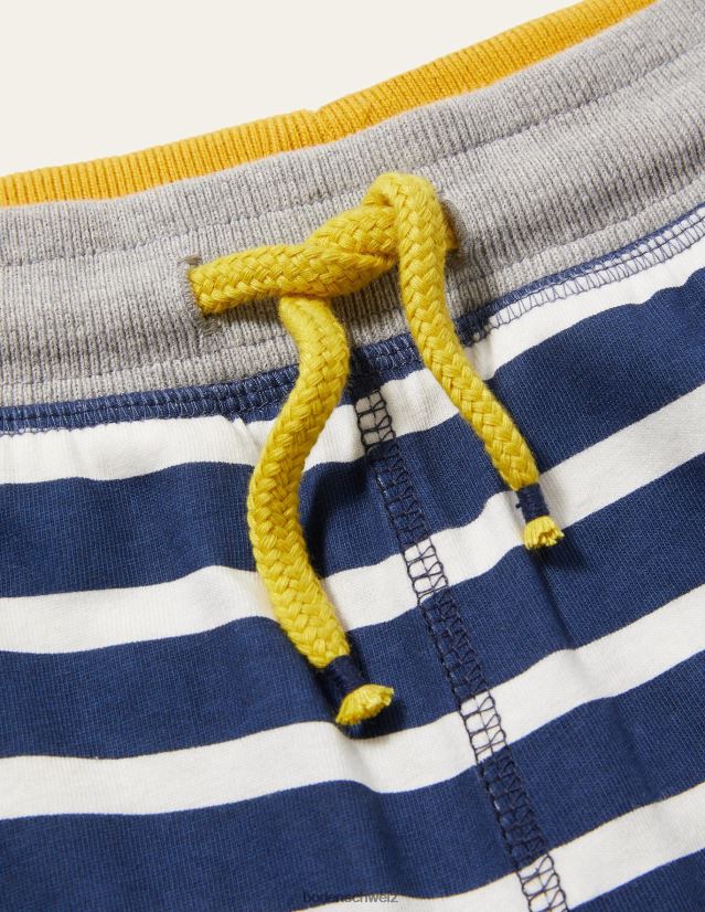 Boden Jungen Jersey-Taschen VH86PT877 Kleidung College-Marineblau und Elfenbein