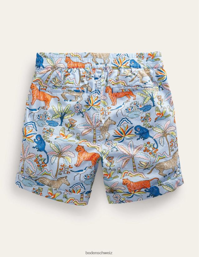 Boden Jungen Schicke Roll-Up-Shorts VH86PT876 Kleidung Surfen Sie im tropischen Garten