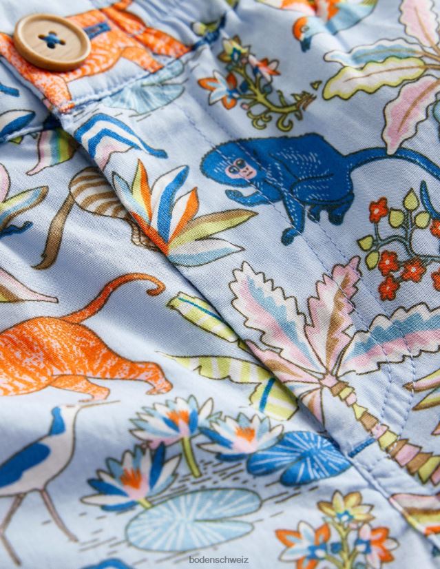 Boden Jungen Schicke Roll-Up-Shorts VH86PT876 Kleidung Surfen Sie im tropischen Garten