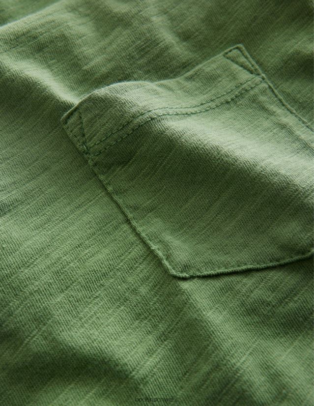 Boden Jungen Gewaschenes Slub-T-Shirt VH86PT870 Kleidung Safarigrün