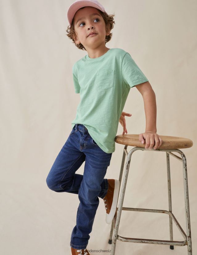 Boden Jungen Gewaschenes Slub-T-Shirt VH86PT870 Kleidung Safarigrün