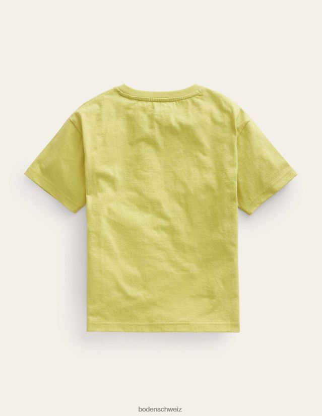 Boden Jungen T-Shirt mit Libellen-Applikation VH86PT865 Kleidung Stachelbeergelb