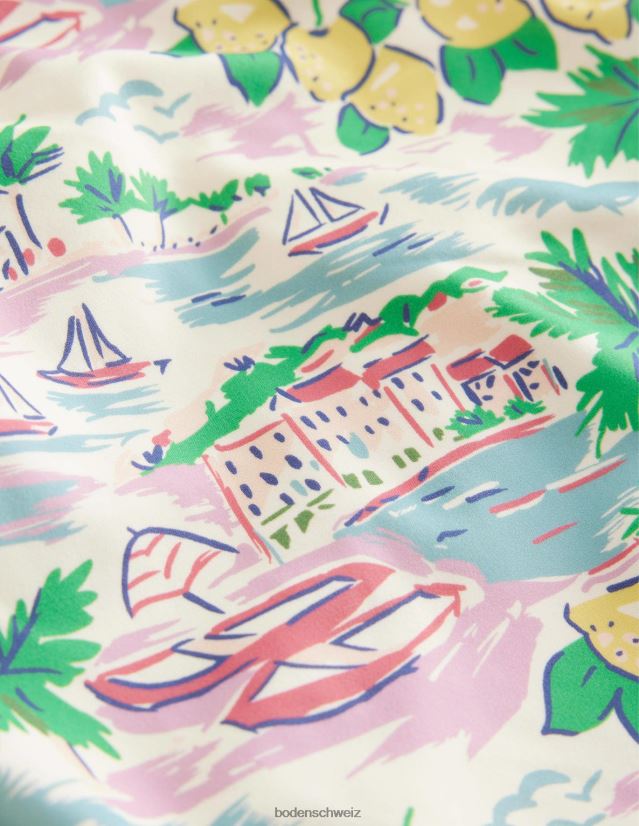 Boden Mädchen Badeanzug mit Flatterärmeln VH86PT3160 Kleidung Multiszene