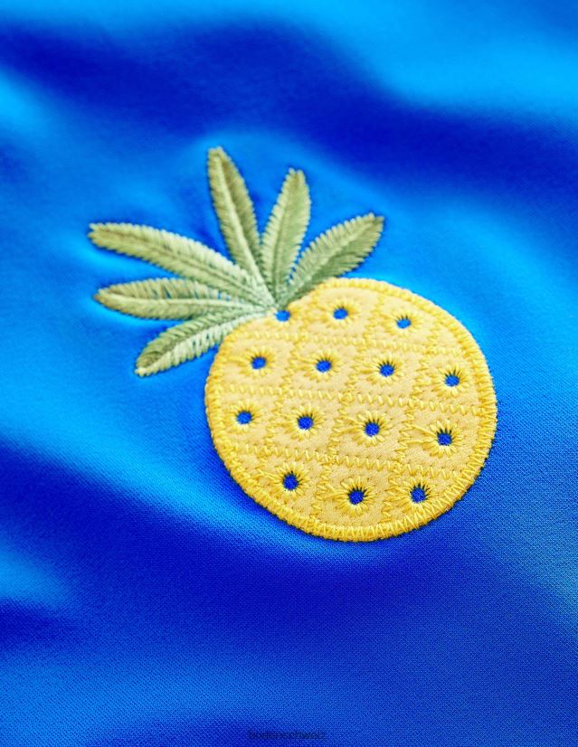 Boden Mädchen Badeanzug mit Fruchtapplikation VH86PT2847 Kleidung Cabana-Blau