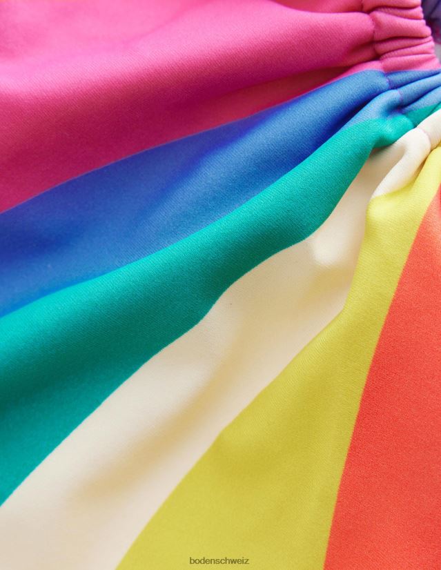 Boden Mädchen Geraffter, ausgeschnittener Badeanzug VH86PT2770 Kleidung Multiwelle