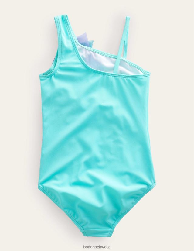 Boden Mädchen Seepferdchen-Badeanzug VH86PT2930 Kleidung Minzfrost