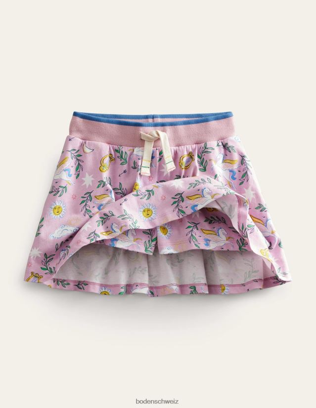 Boden Mädchen Jersey-Skort VH86PT778 Kleidung bezauberndes Orchidee/Metallic