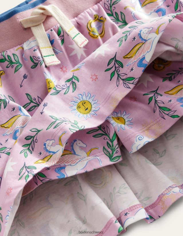 Boden Mädchen Jersey-Skort VH86PT778 Kleidung bezauberndes Orchidee/Metallic
