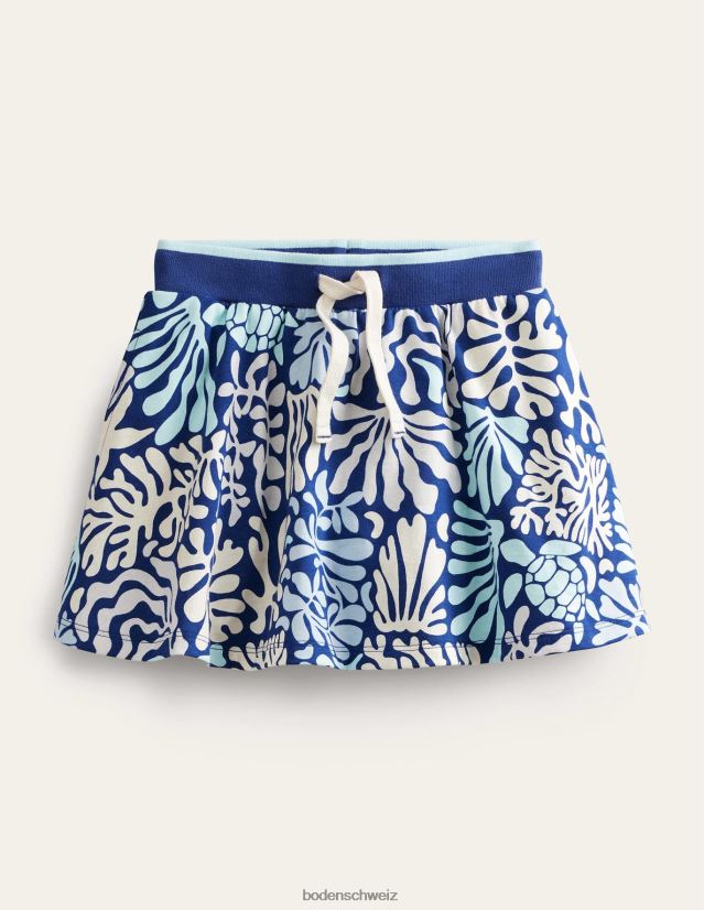 Boden Mädchen Jersey-Skort VH86PT780 Kleidung Steuerbordblaues Korallenriff