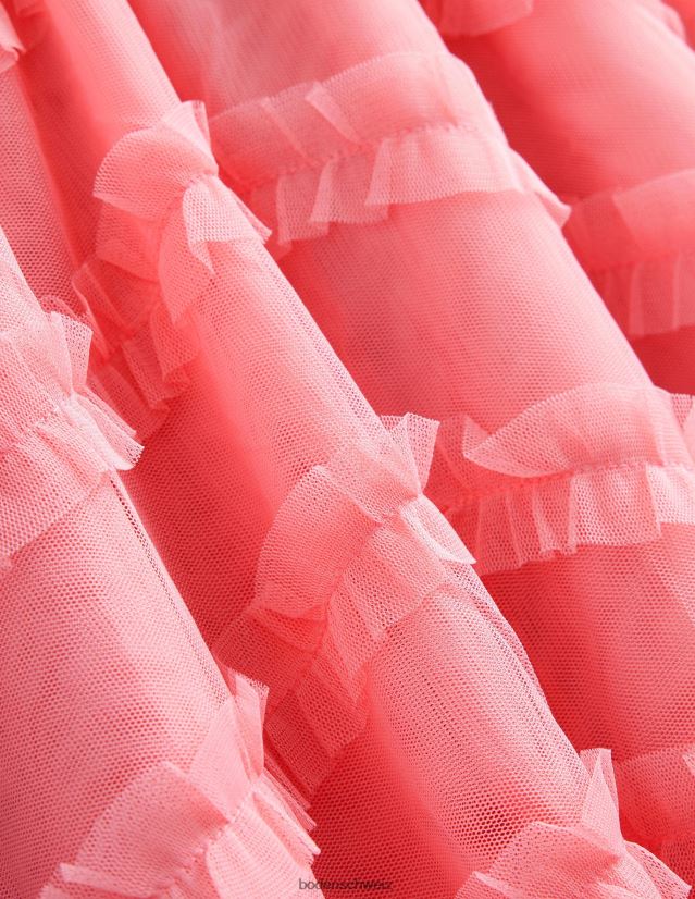 Boden Mädchen Midirock aus Tüll für besondere Anlässe VH86PT2667 Kleidung Boto-Rosa