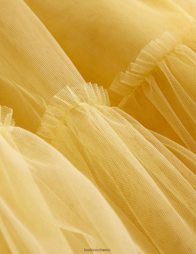 Boden Mädchen Mini-Stufenrock aus Tüll VH86PT2704 Kleidung Frühlingstag gelb