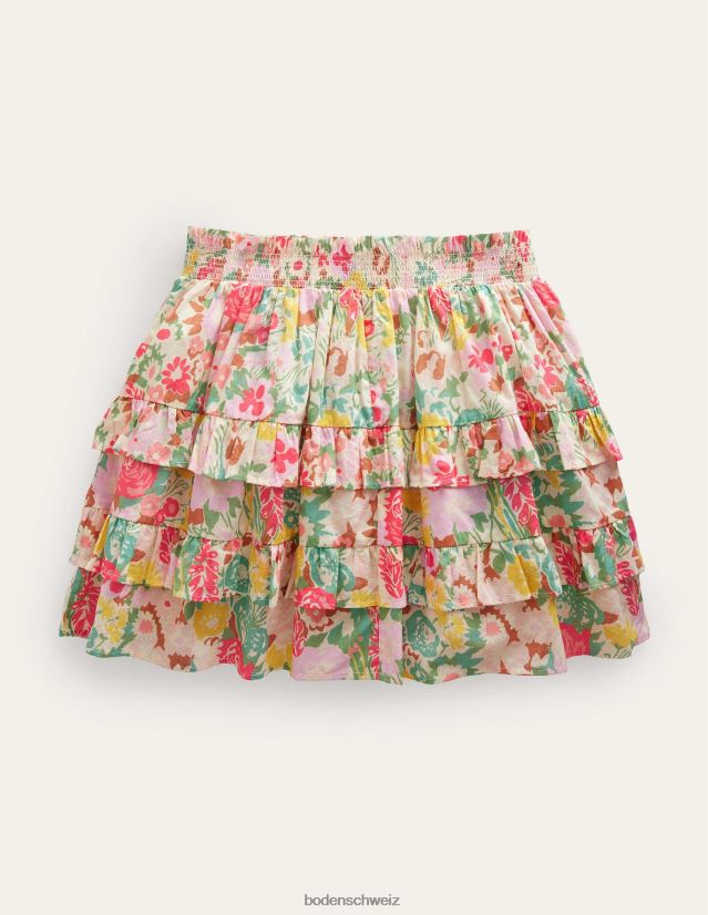 Boden Mädchen Rüschen-Miniskort VH86PT2645 Kleidung vielfach malerisch floral
