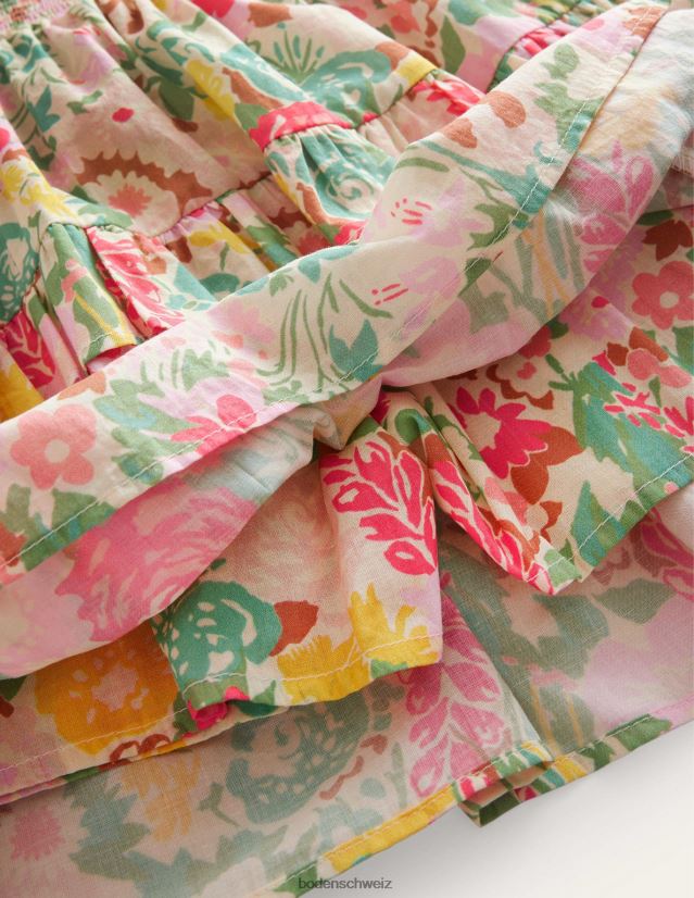 Boden Mädchen Rüschen-Miniskort VH86PT2645 Kleidung vielfach malerisch floral