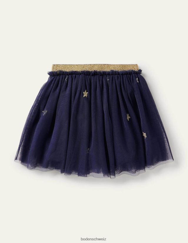 Boden Mädchen Tüllrock mit Applikation VH86PT3156 Kleidung Steuerbordblaue Tiere