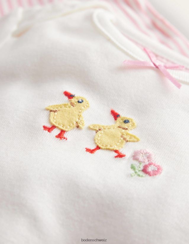 Boden Mädchen Gots Body- und Leggings-Set VH86PT3284 Kleidung Elfenbeinküken