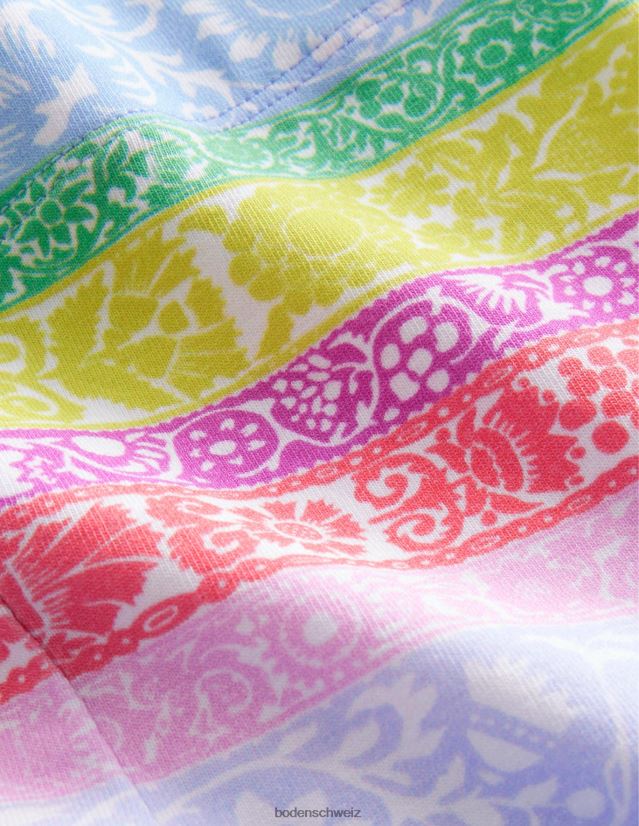 Boden Mädchen lustige Leggings VH86PT2822 Kleidung Multi-Tapetenstreifen