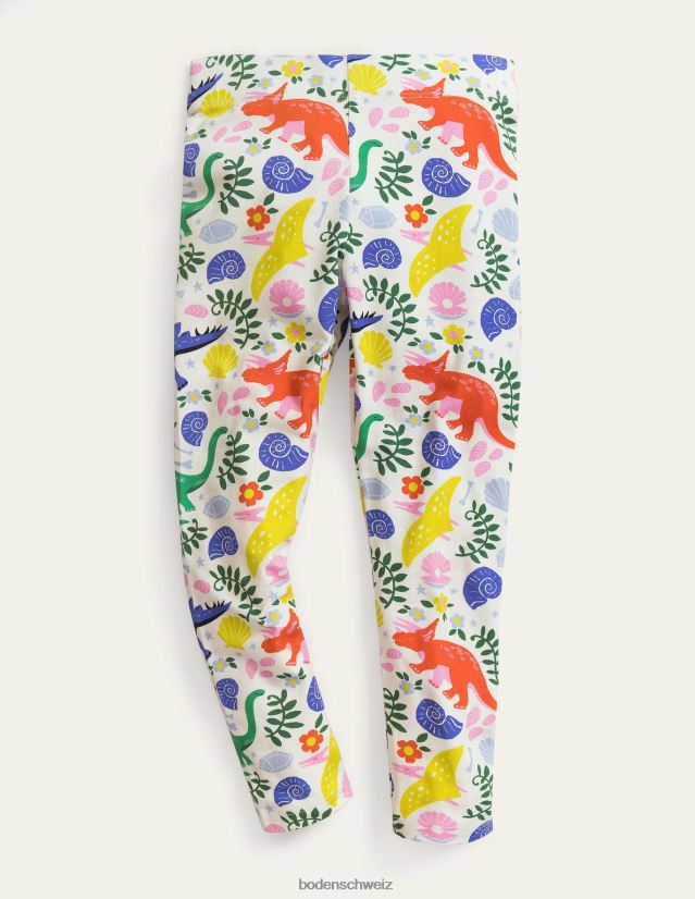 Boden Mädchen lustige Leggings VH86PT3283 Kleidung Vanilleschoten-Dinosaurier