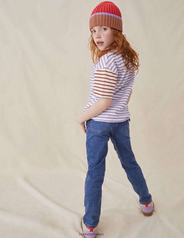 Boden Mädchen Adventure-Flex-Slim-Fit-Jeans VH86PT800 Kleidung leichter Vintage-Denim