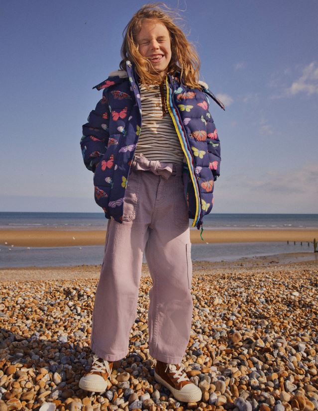 Boden Mädchen Cargohose mit Bindegürtel VH86PT2688 Kleidung gewinnende Orchidee