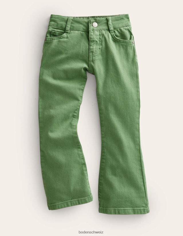 Boden Mädchen Kick-Flare-Jeans VH86PT2670 Kleidung tiefes Grasgrün
