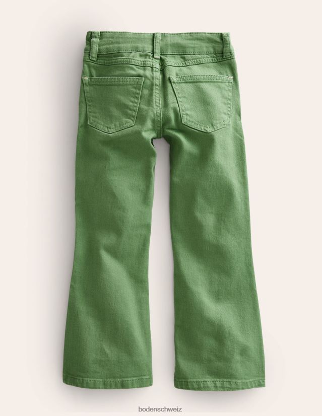 Boden Mädchen Kick-Flare-Jeans VH86PT2670 Kleidung tiefes Grasgrün