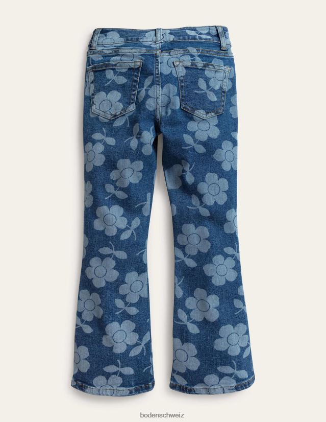 Boden Mädchen Kick-Flare-Jeans VH86PT3277 Kleidung Denim-Blume