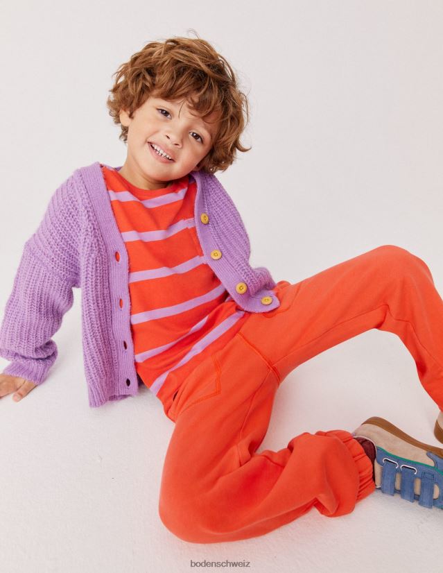 Boden Mädchen Stückgefärbte Jogginghose VH86PT2744 Kleidung Mandarine