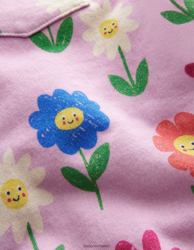 Boden Mädchen bedruckte Jogginghose VH86PT3046 Kleidung bezaubernde rosa Blüten