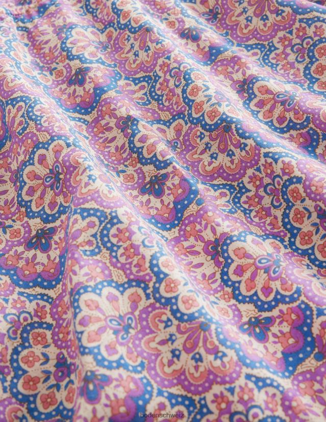 Boden Mädchen Bedruckter Poncho-Kaftan VH86PT2891 Kleidung Lupine und Pfirsich-Paisley