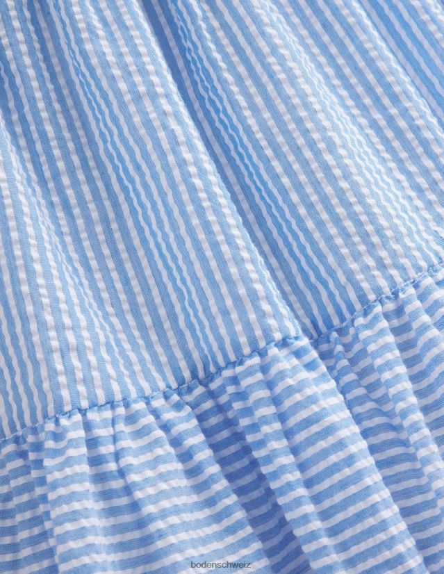 Boden Mädchen Fit & Flare-Kleid VH86PT2793 Kleidung Penzance/Elfenbein