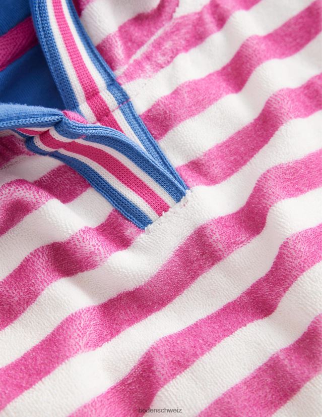 Boden Mädchen Frotteekleid VH86PT3242 Kleidung tolles Rosa/Elfenbein