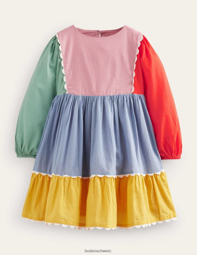 Boden Mädchen Gestuftes Muschelkleid VH86PT749 Kleidung multi