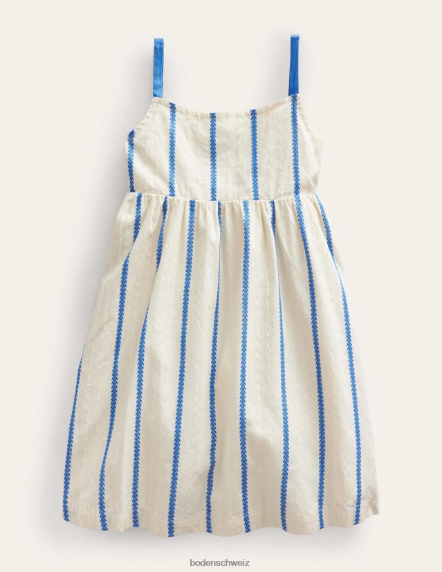 Boden Mädchen Kleid mit Cut-Outs auf der Rückseite VH86PT2917 Kleidung Elfenbein