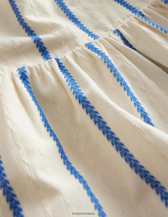 Boden Mädchen Kleid mit Cut-Outs auf der Rückseite VH86PT2917 Kleidung Elfenbein