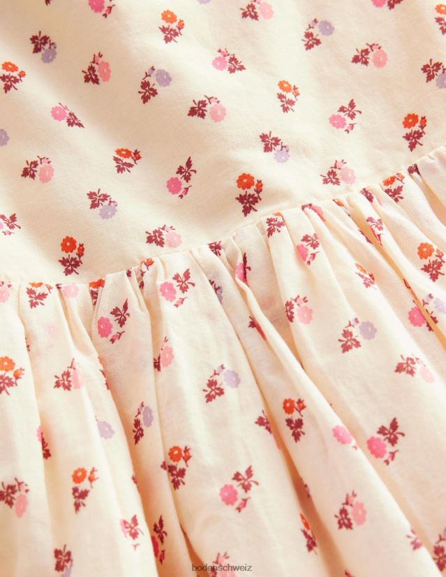 Boden Mädchen Kleid mit überkreuztem Rücken VH86PT3290 Kleidung Dorset-Creme-Knospe