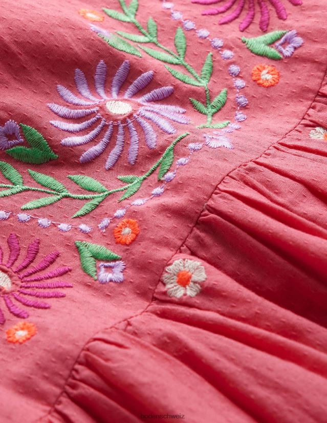 Boden Mädchen Kleid mit bestickter Textur VH86PT2776 Kleidung Lutscher