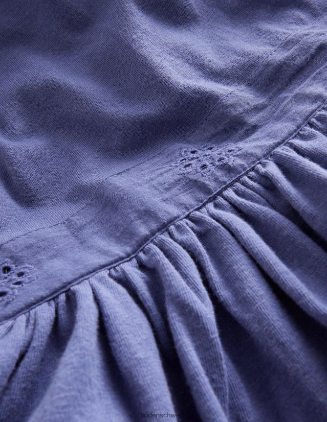 Boden Mädchen Kleid mit tiefer Taille VH86PT3024 Kleidung Weiches Steuerbordblau