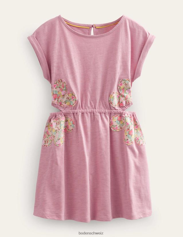 Boden Mädchen ausgeschnittenes Kleid VH86PT2908 Kleidung mandelrosa